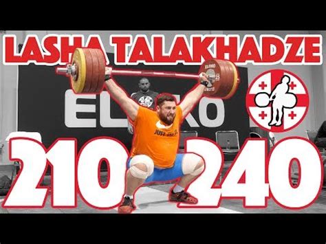 Lasha Talakhadze Heavy Training Part 2 3 210 Snatch 240 Clean And