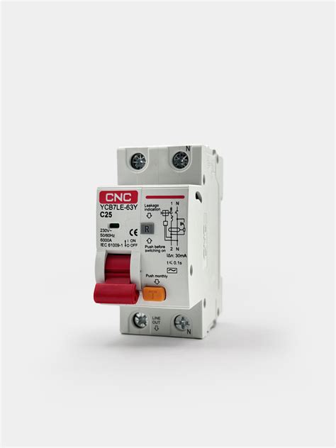 Автомат дифференциальный YCB7LE-63Y 1P+N 16A-63A, с защитой от утечек ...