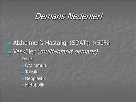 PPT DEMANS ve DELİRYUM PowerPoint Presentation free download ID