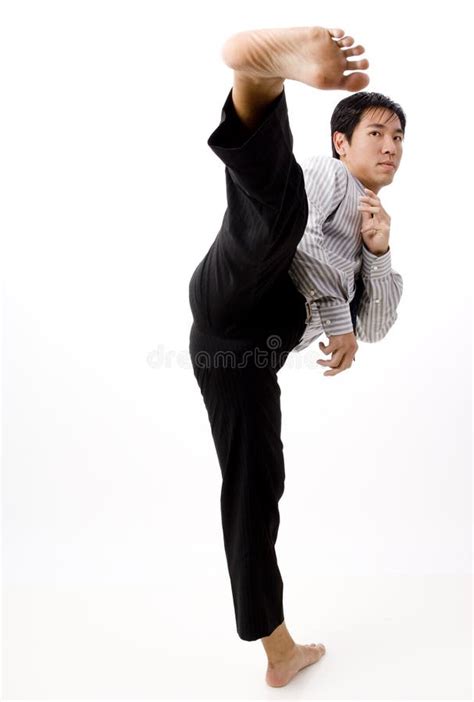 high kick stock photo image  martial smart chinese