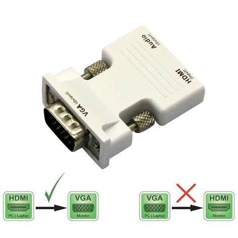 Adaptateur Hdmi Vers Vga Subway Hdmi Femelle Vga Adaptateur M Le Avec