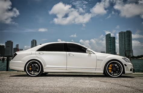 Mercedes Benz W221 S65 AMG White On Black BENZTUNING