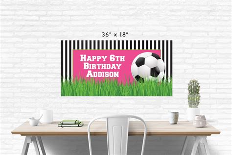 Soccer Birthday Banner Happy Birthday Banner Sports Birthday - Etsy