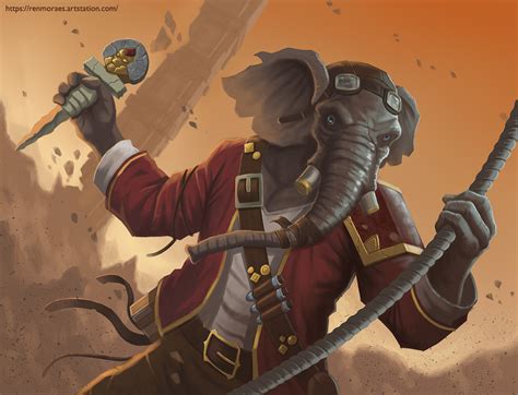 Artstation Loxodon Explorer D D Characters Lift And Carry Npc