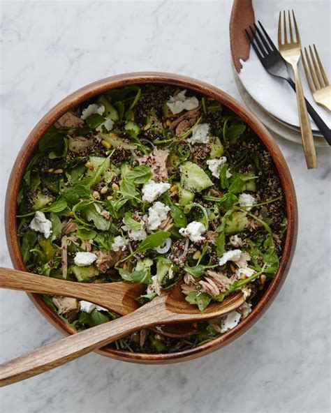 Tuna Cucumber Quinoa Salad With Honey Mustard Vinaigrette The Kitchn