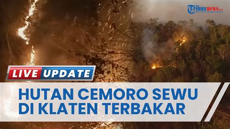 Penyebab Kebakaran Bukit Cemoro Sewu Bayat Klaten Diduga Akibat