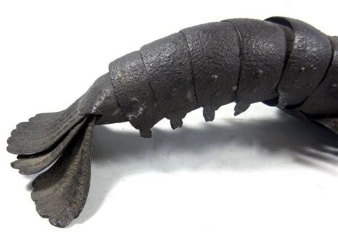 Japanese Jizai Okimono Articulated Iron Lobster Signed Myochin