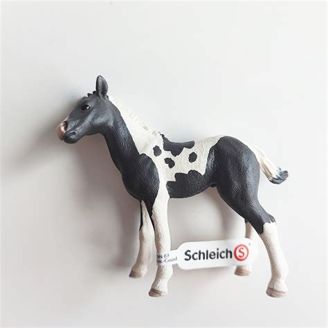 Schleich Black and White Pinto Foal Horse 13803 Retired 2015 - Etsy