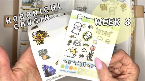 Hobonichi Cousin Plan With Me TheCoffeeMonsterzCo Stickers YouTube