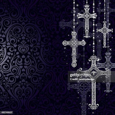 Christian Cross Pattern Background