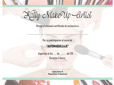 Certificado Automaquillaje On Behance Beauty Insurance Health And