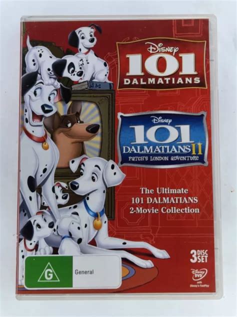 101 DALMATIANS + 101 DALMATIANS II - DISNEY DOUBLE FEATURE - 3 Disc Set ...