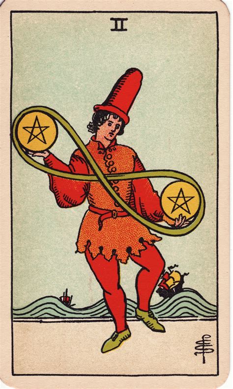 Two Of Pentacles Tarot Card