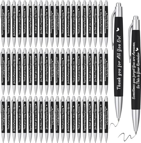 Yeaqee 100 Pcs Inspirational Pens Employee Appreciation Pens