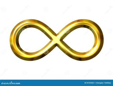 Golden Infinity Symbol Icon Royalty Free Illustration 94095783