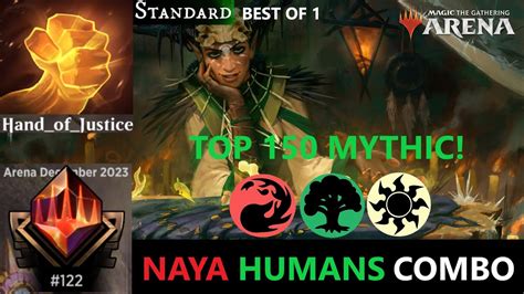 STANDARD NAYA HUMANS COMBO 123 MYTHICBO1 RANKED MTG ARENA LOST