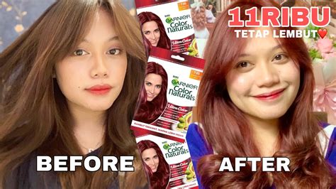 Review Cat Rambut Garnier Color Naturals Raspberry Red Cat Rambut