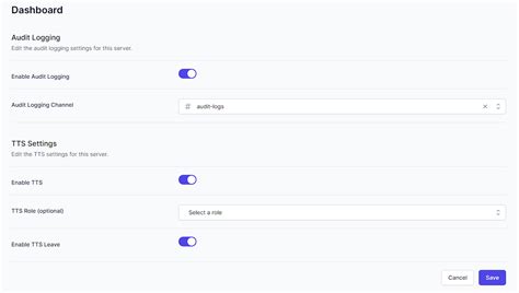 vc roles server settings