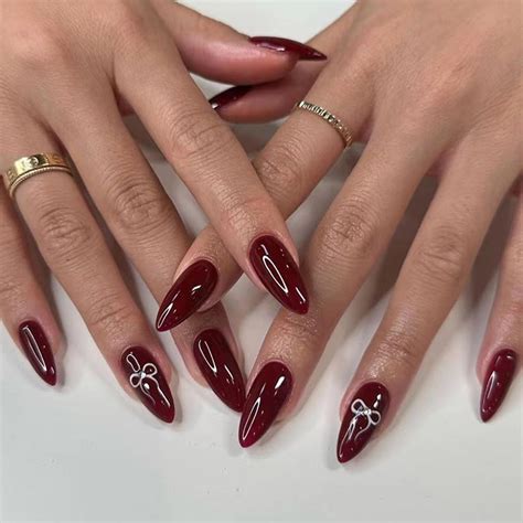 Amazon Rikview Long Press On Nails Red Acrylic Nails Coffin Fake