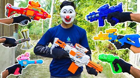 Mencari Tembakan Nerf Gun War Gun Assault Rifle Revolver Gear Light