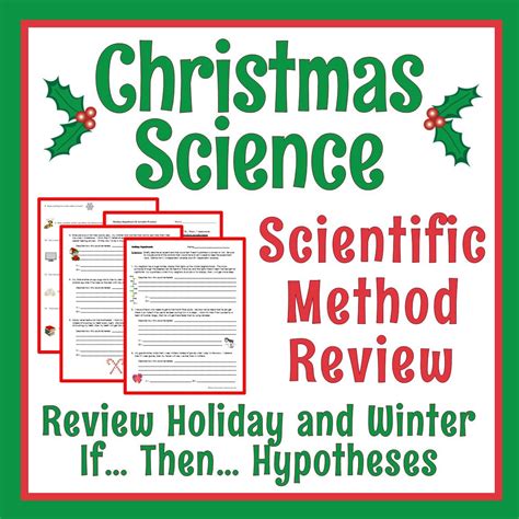 2 Christmas Science Worksheet Hypothesis Variables Experiments Science Worksheets Christmas