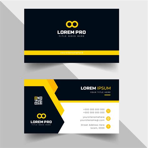 modern creative simple clean business card or visiting card design