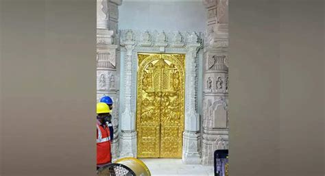 Ram Mandir Golden Gate Ayodhya Ram Mandir First ‘golden Gate