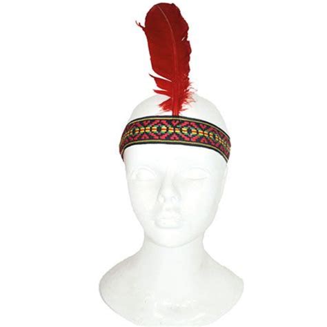 Costume Single Feather Native American Headband - Cappel's