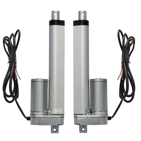 2PCS 150mm Stroke 12Volt DC Electric Linear Actuator 5 7mm Sec 1500N