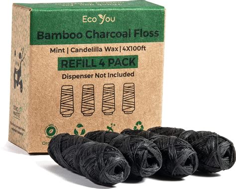 Bamboo Dental Floss Refill Biodegradable And Zero Waste Mint Flavored