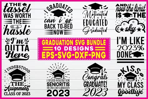 Graduation Svg Bundle Graphic By Smart Design · Creative Fabrica