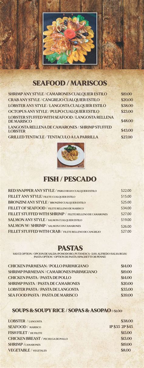 Menu – Peter's Grill & Bar