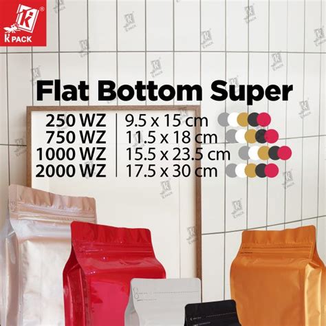 Flat Bottom Super Silver Wz Toko Kemasan Kita