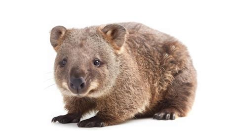 Premium Photo Adorable Baby Wombat Isolated On White Background Cute