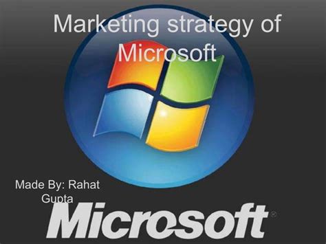 Microsofts Marketing Strategy And 40 Character Recommendations Ppt