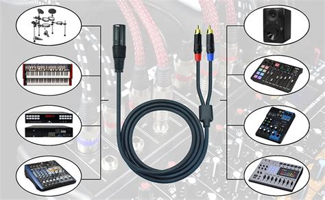 Ihurllu Rca To Xlr Male Y Splitter Cable 3 3feet Dual Rca To Xlr Breakout Audio