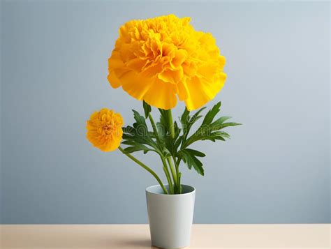 Marigold Flower in Studio Background, Single Marigold Flower, Beautiful ...