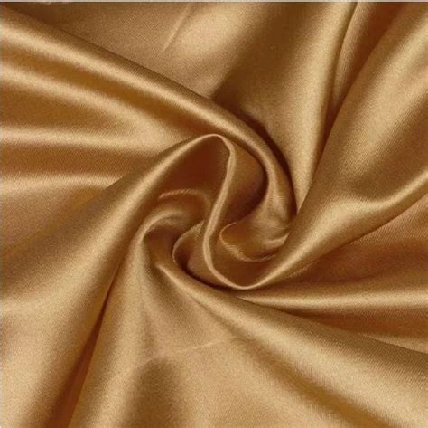 Plain Solids Golden Solid Polyester Satin Fabric At Best Price In Salem