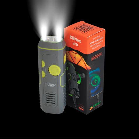 Фонарь "KILNEX VOLT" с ручным генератором (динамо машина), RADIO и ...
