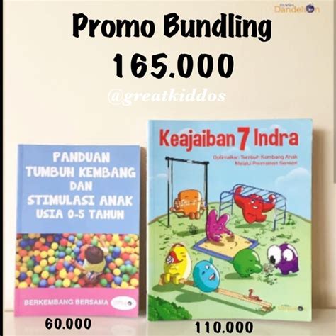 Jual Promo Bundling Panduan Tumbuh Kembang Dan Keajaiban 7 Indra By