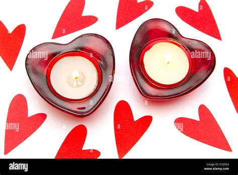 Heart shaped candles hi-res stock photography and images - Alamy