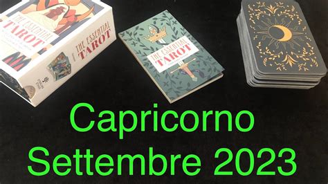 Capricorno Settembre 2023 YouTube