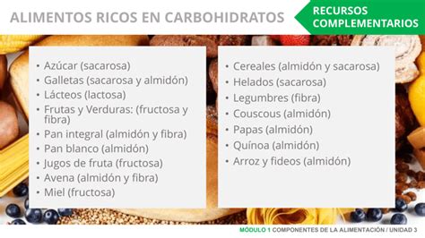 Alimentos Ricos En Carbohidratos