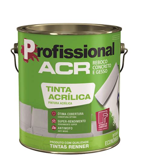 Tinta Acr Lica Profissional Acr Fosco L Renner Grafer M Q E