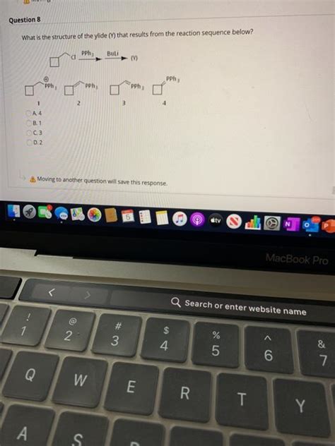 Solved Question What Is The Structure Of The Ylide Y Chegg