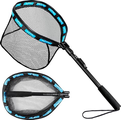 Plusinno Floating Fishing Net Rubber Coated Fish Net For Easy Catch