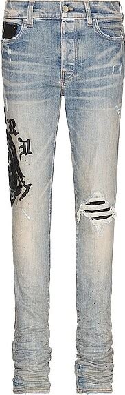 Amiri Wes Lang Reaper Logo Jean In Blue ShopStyle