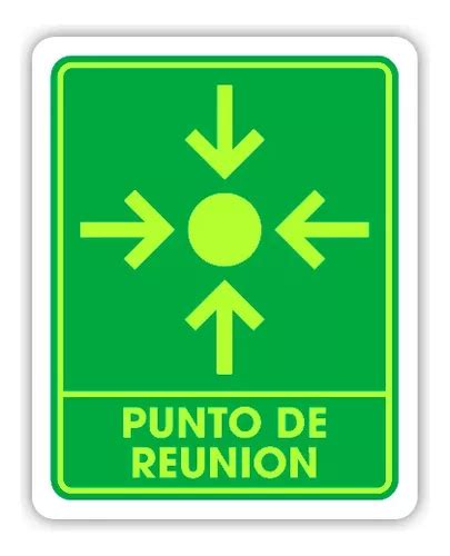 Se Alamiento Punto De Reunion X Seguridad Fotoluminiscen