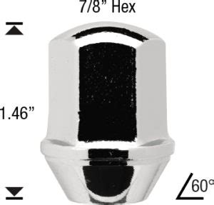 Duplex Bulge Acorn White Knight Wheel Accessories