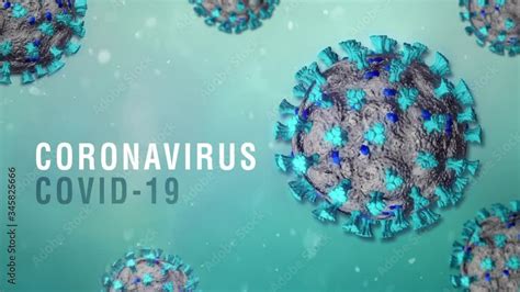 Vidéo Stock 3d Animation Of The Coronavirus Covid 19 On Abstract Blue